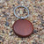 Solid Rosewood Wood Round Key Chain