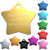 Star shape custom engraved aluminum tags