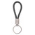 Braided Leatherette Loop with Nickel-Plated Accents Keychain