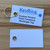 Custom Printed Cardstock Tag with Metal Eyelet - with ring front and back