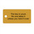 Solid Brass Tag 1.125 Inch x 2.25 Inch - CUSTOM ENGRAVED