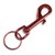 Medium Metal Snap Clip in Colors. Side view red snap.