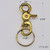 Heavy Duty Trigger Snap Clip Key Ring - Solid Brass Dimensions
