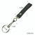 Black Belt Strap Key Holder Light Duty  -  Riveted made of man-made leather-like material lying flat Measurements