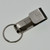 Belt Key Holder Metal Keychain with Removable Keyring - My Key Pal. Slips through a belt. Fits belts up to 1-3/4" Wide. Made in China of Nickel-Plated Steel.  Front