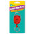 Oval Retractor with Clip and nickel platted hardware on blister card red body