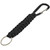 Carabiner with Paracord Black