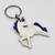 Unicorn Stained Glass Key Chain