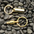 Deluxe Brass Valet Two Part Keychain Open