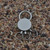 Three Ring Spider Key Ring Matte Silver