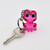 Crystal Frog Keychain with Key