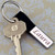 EZ Open Nickel Plated Key Ring with Faux Leather Accents - Custom Engraved