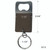 Vegan Leather Wrapped Metal Bottle Opener Keychain Measurements