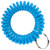 Light Blue Wrist Coil Spiral Keyring - 12 Pc. Bulk Pack