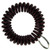 Chocolate Brown Wrist Coil Spiral Keyring - 12 Pc. Bulk Pack