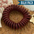 Chocolate Brown Wrist Coil Spiral Keyring - 12 Pc. Bulk Pack