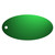 Oval Aluminum Key Tag - BLANK Green