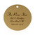 Lacquered Brass Round Tag 2 Inch - CUSTOM ENGRAVED