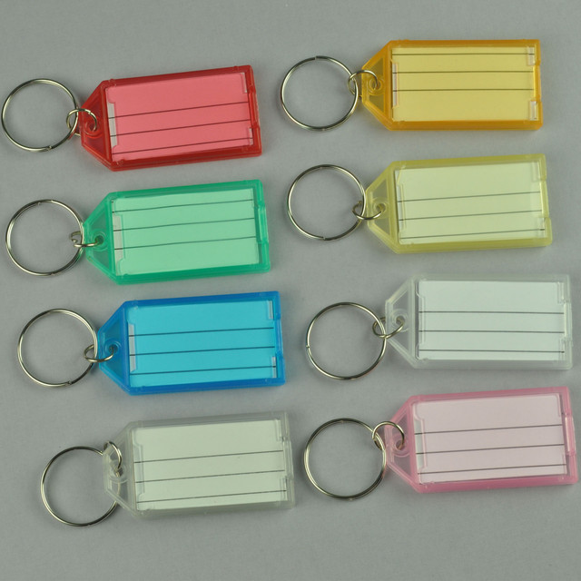 Plastic Key Tags and Key Rings Sort and Organize Keys