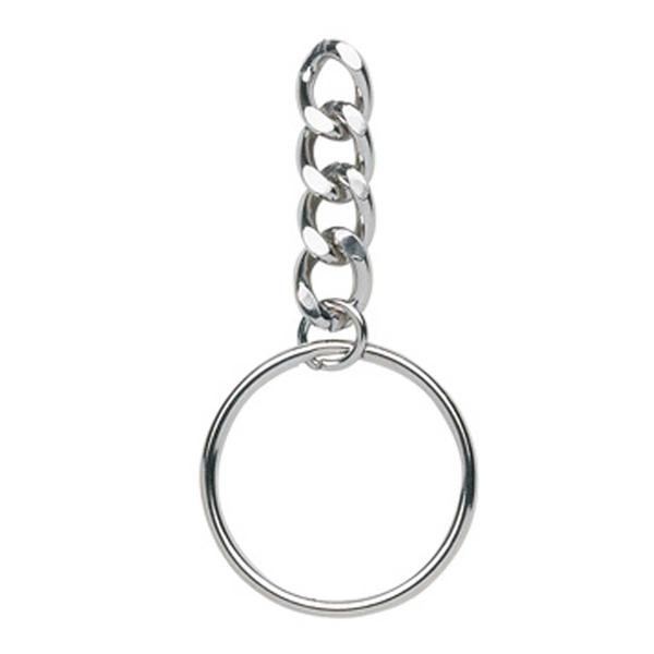 Shop for and Buy 32mm Split Keyring with Heavy Curb Chain Assembly at