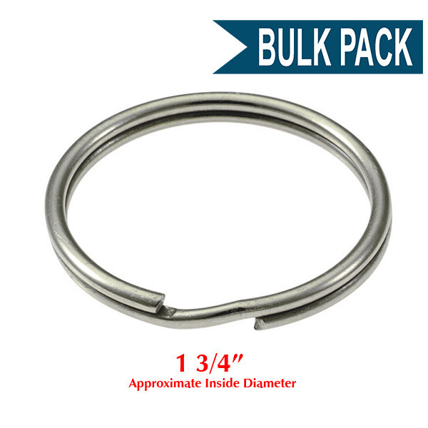 Shop for and Buy Heavy Duty Split Key Ring Nickel Plated 13/4 Inch