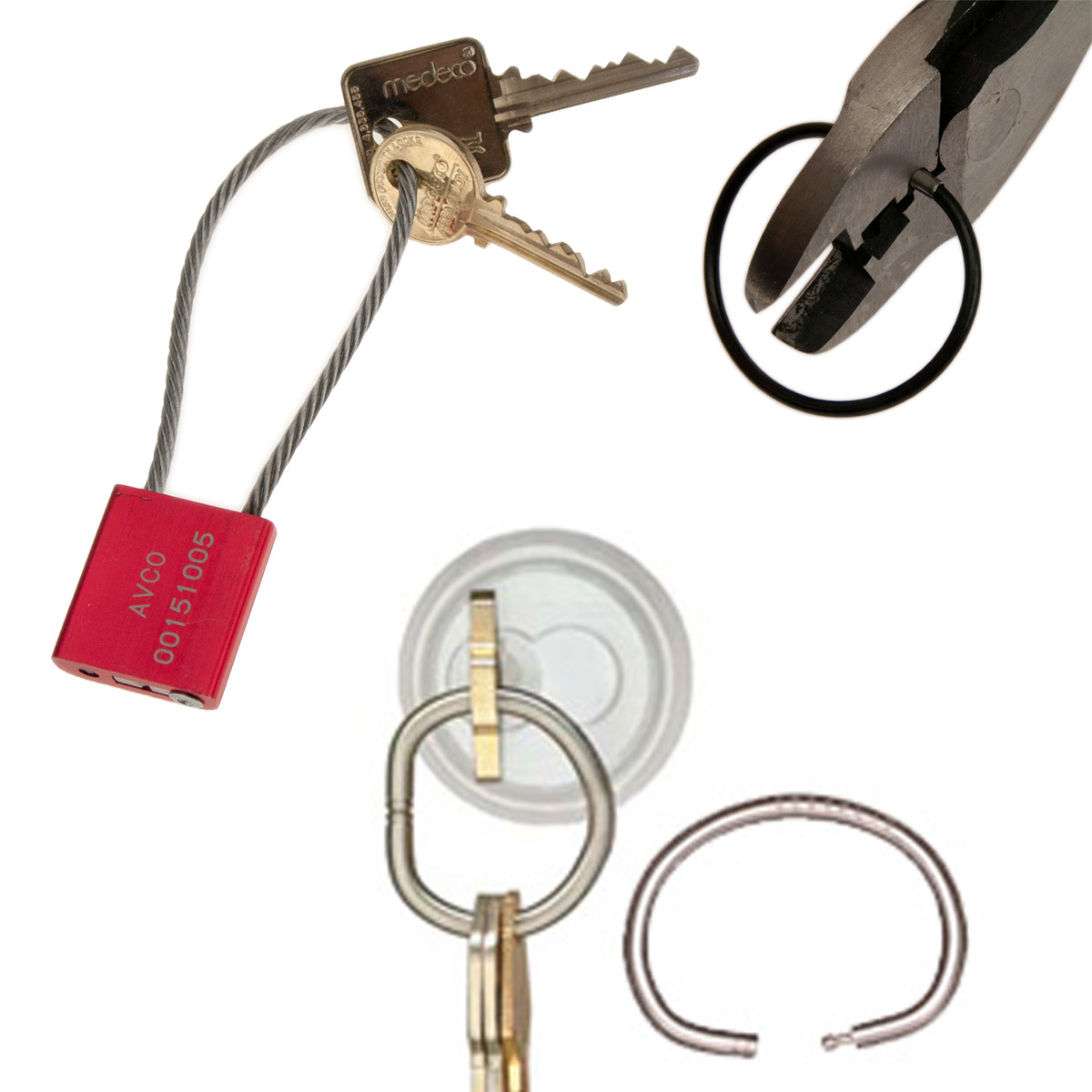 Tamper Proof and Tamper Resistant Key Rings