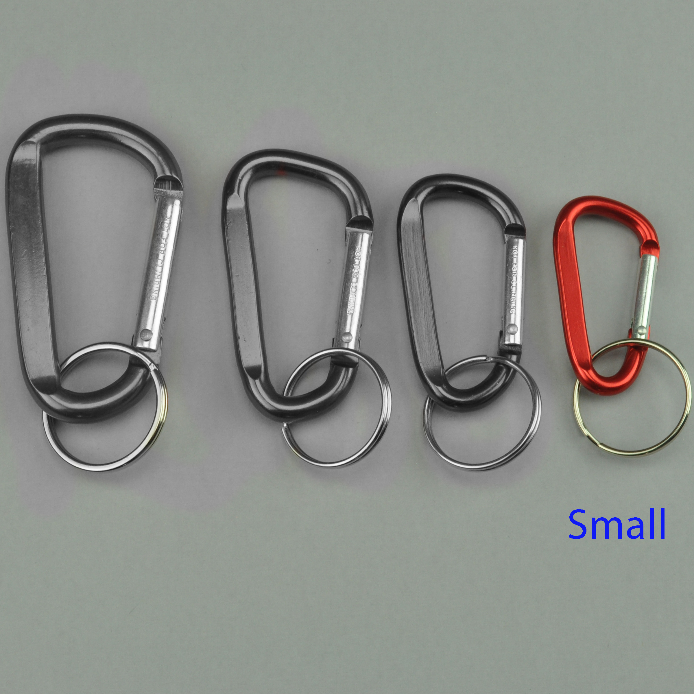 Comparison of Carabiner Keychain Sizes