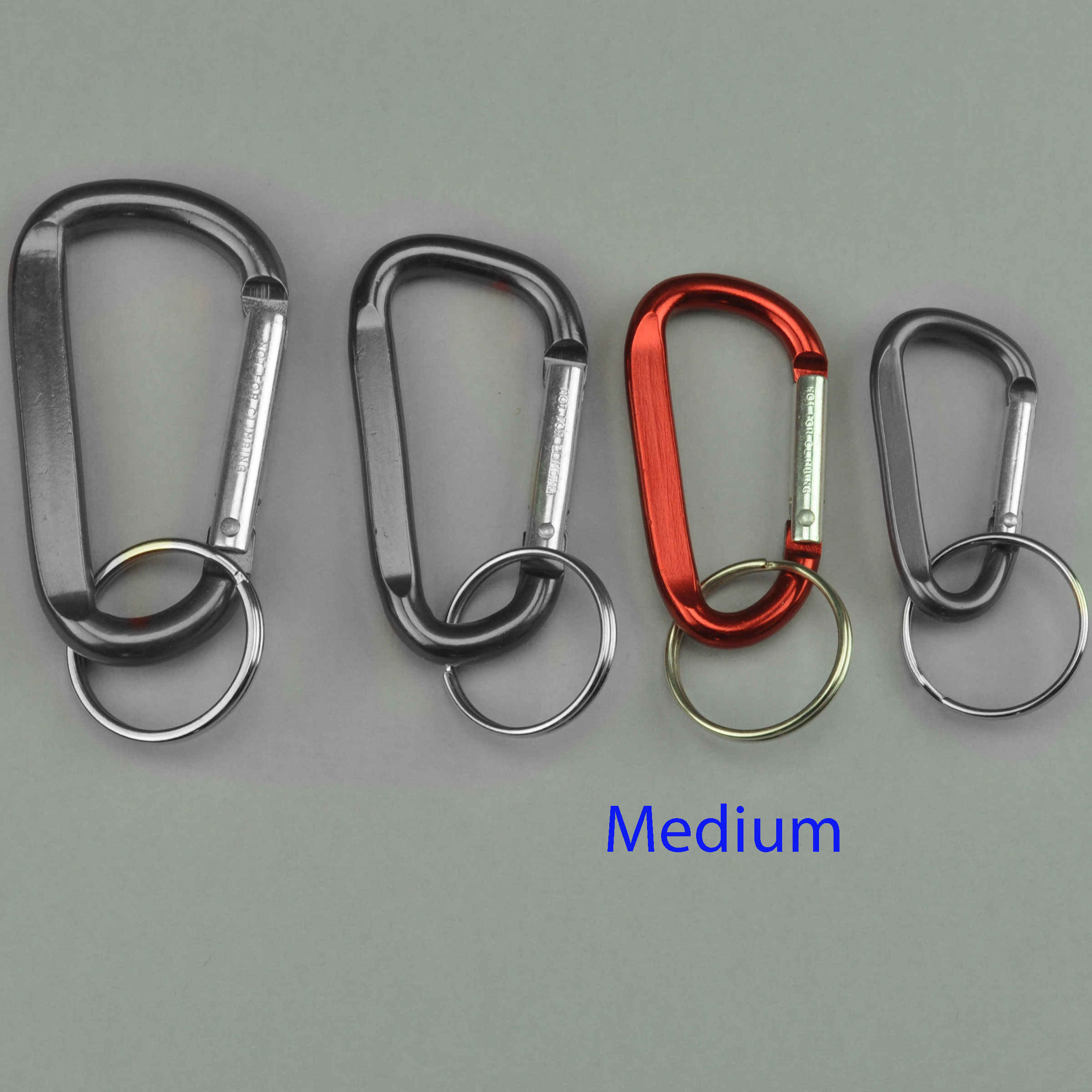 Comparison of Carabiner Keychain Sizes