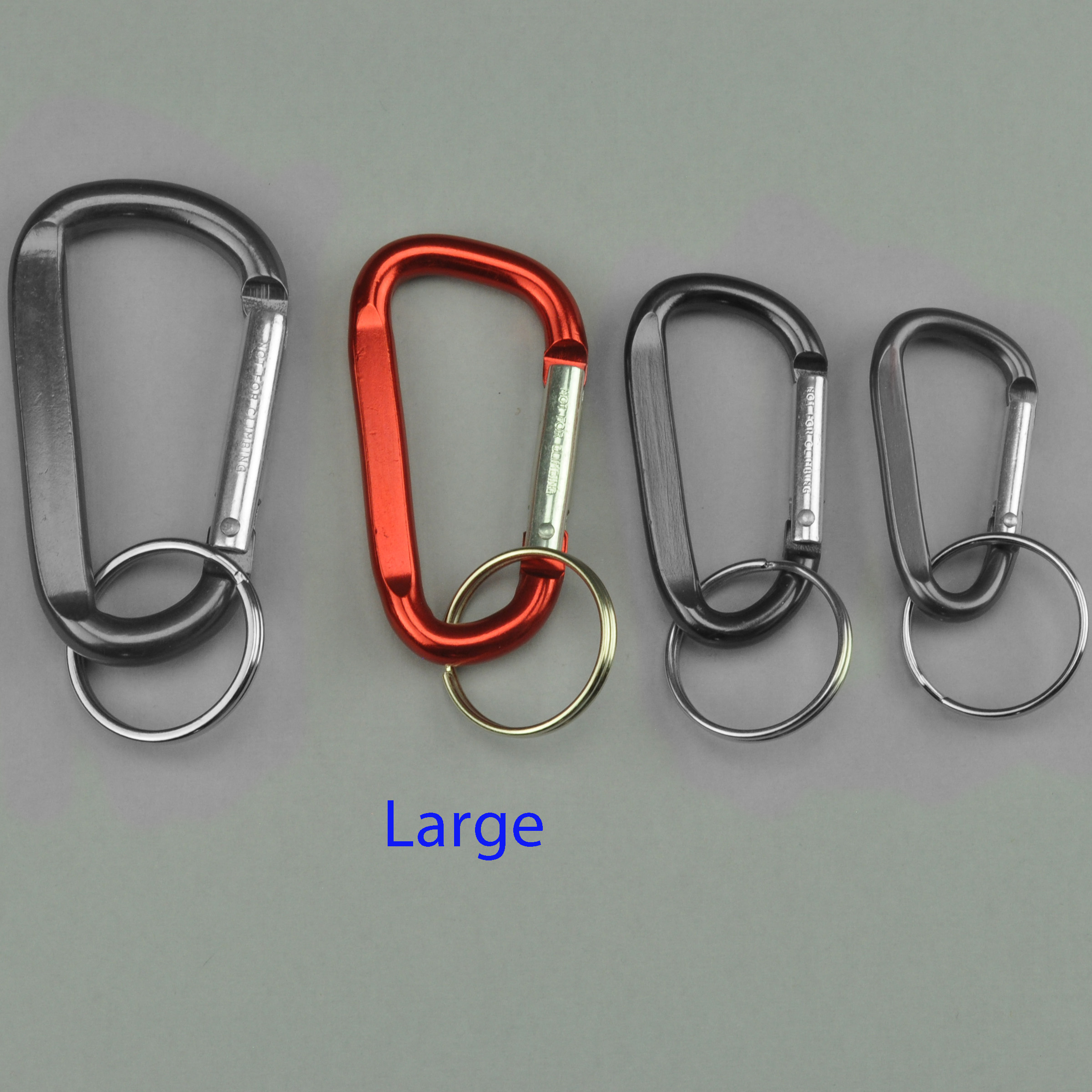 Comparison of Carabiner Keychain Sizes