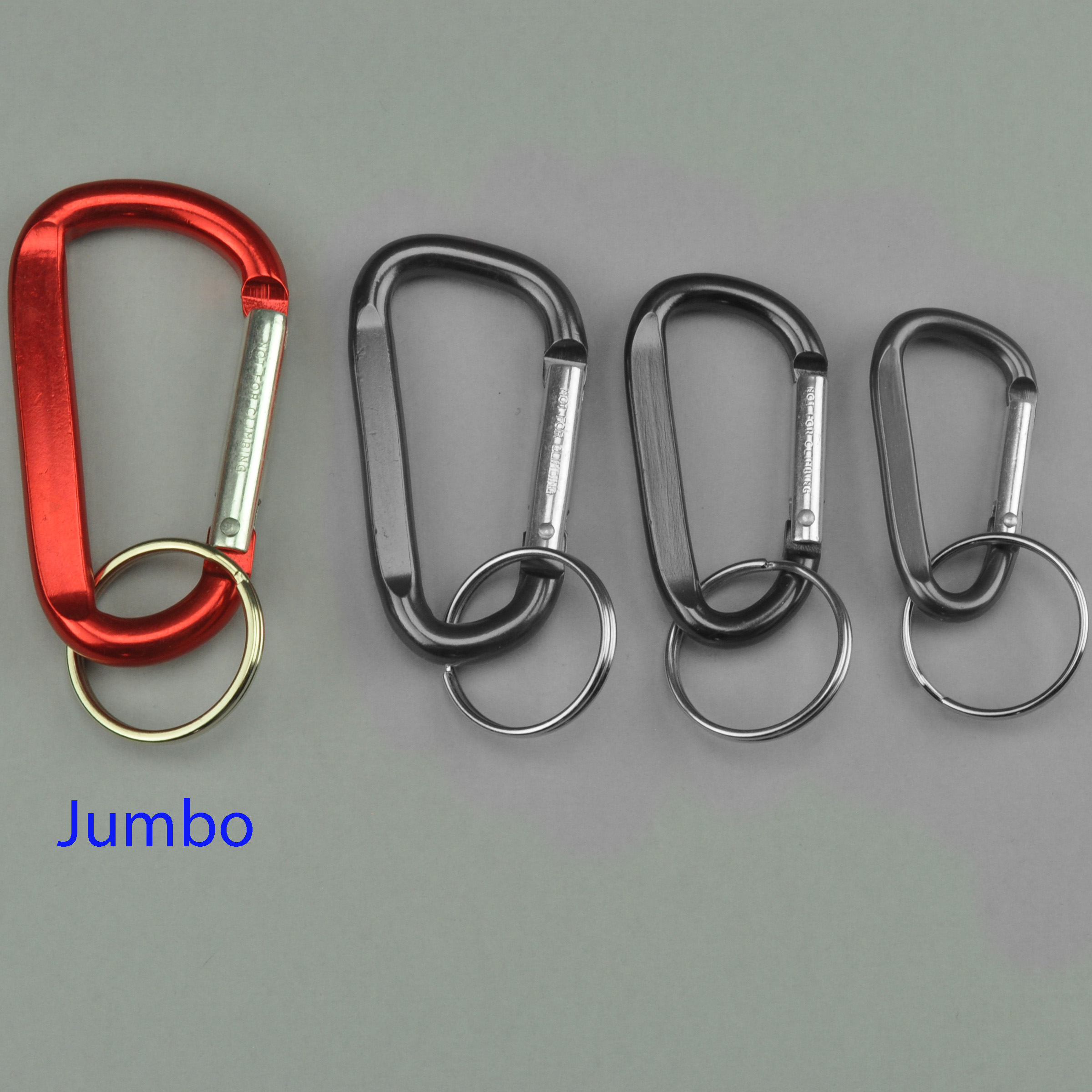 Comparison of Carabiner Keychain Sizes