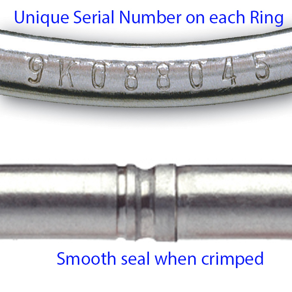 Tamper Proof Key Ring 2 Inch Diameter
