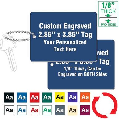 Shop for and Buy 1/8 Inch Thick - 3 Inch x 4 Inch Large Rectangle Key ...