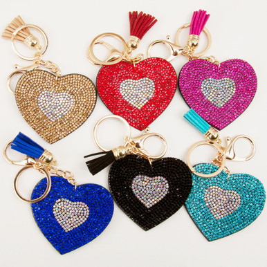 5/10 Heart Carabiner, Heart Clip, Heart Shaped Key Ring, Heart Shape Keyring,  Colorful Heart Keychain, Metal Heart Snap Key Fob, Key Fob 