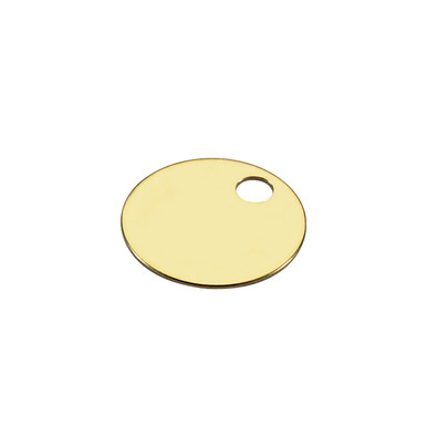 Shop for and Buy 1-1/8 Inch Round Solid Brass Key Tag by Lucky Line ...
