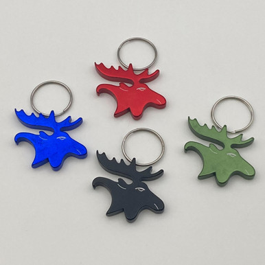Munkees Animal Bottle Opener Keychains - Mini Land Animal Key Rings For Beer, Wine & Cans