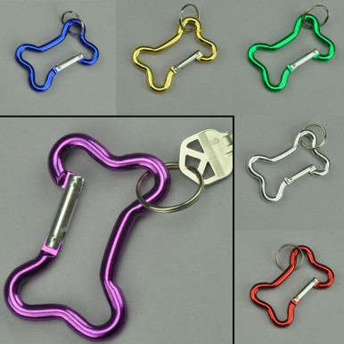 Carabiner Clip Keychain with Lock - Bulk Pack