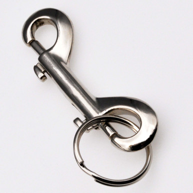 Shop for and Buy Heavy Duty Double End Snap Clip Key Ring Nickel