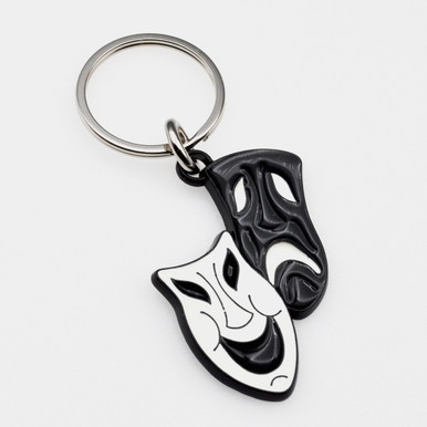 Shop for and Buy Drama Mask - Theater Stained Glass Key Chain at