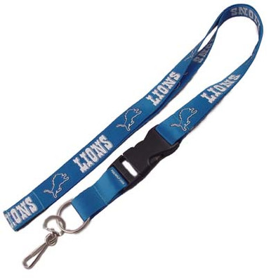 Detroit Lions Key Fob Wristlet Lanyard Dog Collars and Leashes