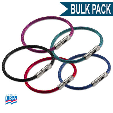 Durable Split Key Rings - Versatile O-Ring Connectors for Keychains,  Lanyards & More - Available in Various Sizes & Colors