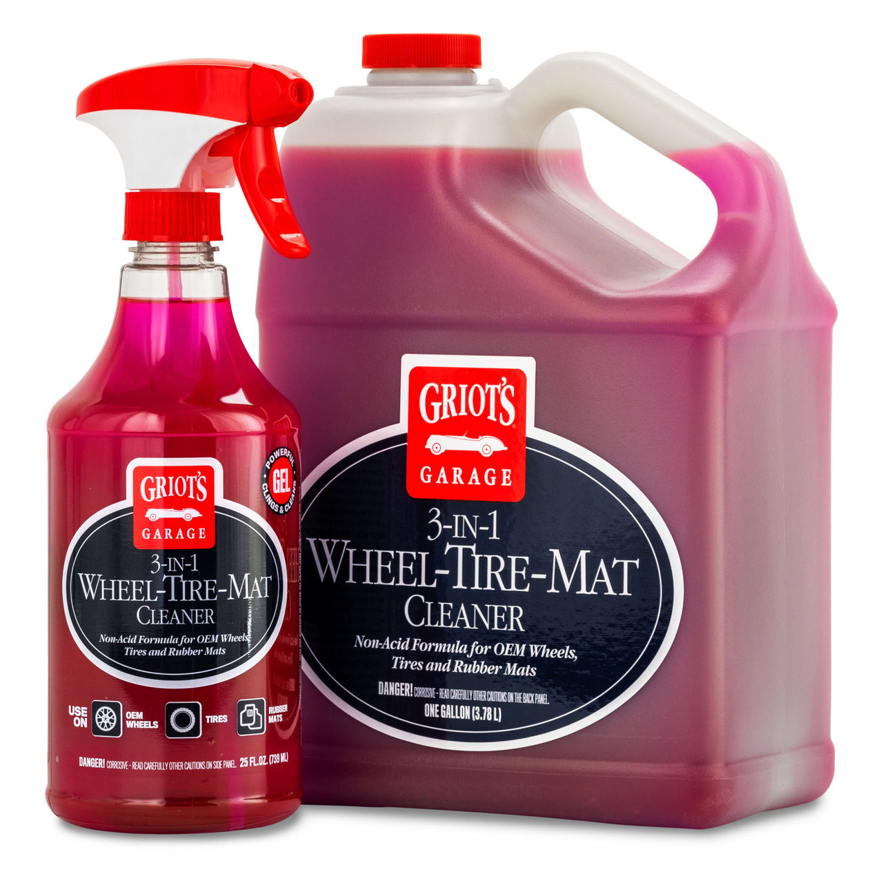 3-in-1 Wheel-Tire-Mat Cleaner - Griot's Garage