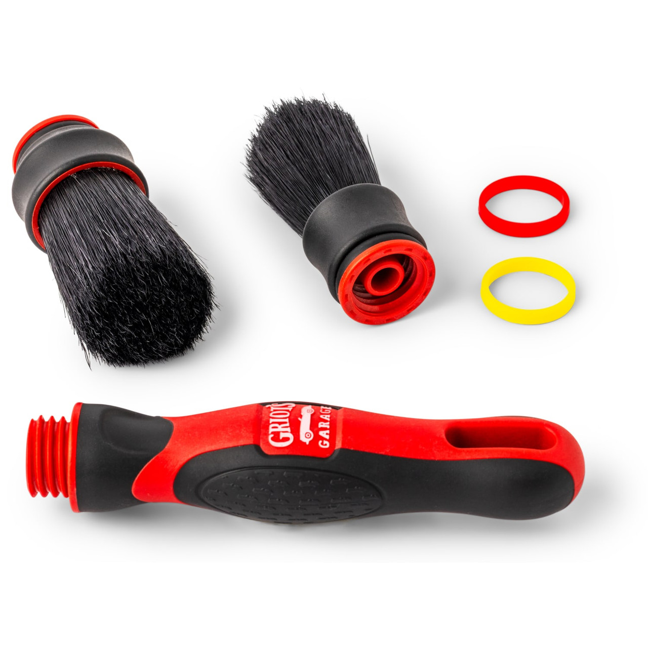 メンテナンス FRESSO - DETAILING BRUSH SET of 3 MOD™ Detail Brush Head, Medium - Griot's Garage