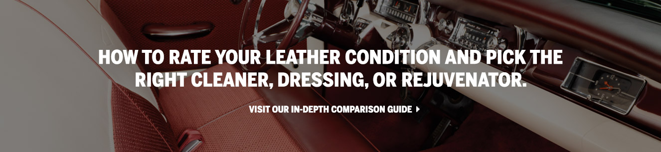 banner graphic for leather car product information