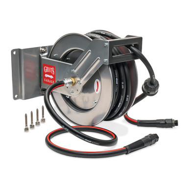 Professional 50' Water Hose Reel - Griot's Garage