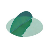 Green Wishbone Polyester Discs with Tab Green Wishbone Polyester Discs with Tab