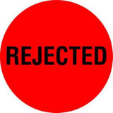 INVLBL 2" Circle, Rejected, Inventory Control Label INVLBL 2" Circle, Rejected, Inventory Control Label