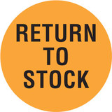 INVLBL 2" Circle, Return to Stock, Inventory Control Label INVLBL 2" Circle, Return to Stock, Inventory Control Label