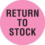 INVLBL 2" Circle, Return to Stock, Inventory Control Label INVLBL 2" Circle, Return to Stock, Inventory Control Label