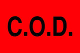 3 x 2" Shipping Label, C.O.D 3 x 2" Shipping Label, C.O.D