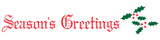 150SP White Imprinted CST White with Red Lettering - "Seasons Greetings" - 2 in x 55yd (1 roll) 150SP White Imprinted CST White with Red Lettering - "Seasons Greetings" - 2 in x 55yd (1 roll)